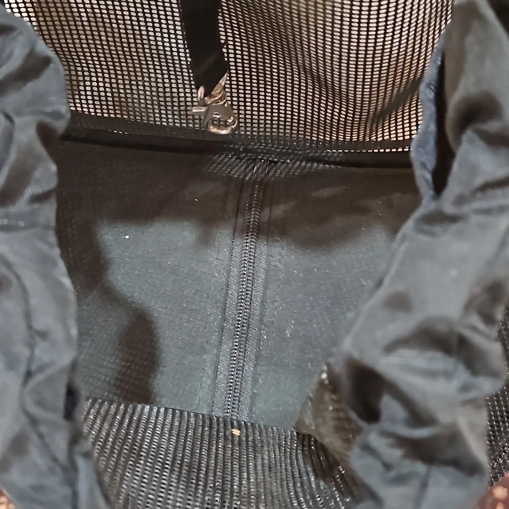 Pet Carrier Black Mesh